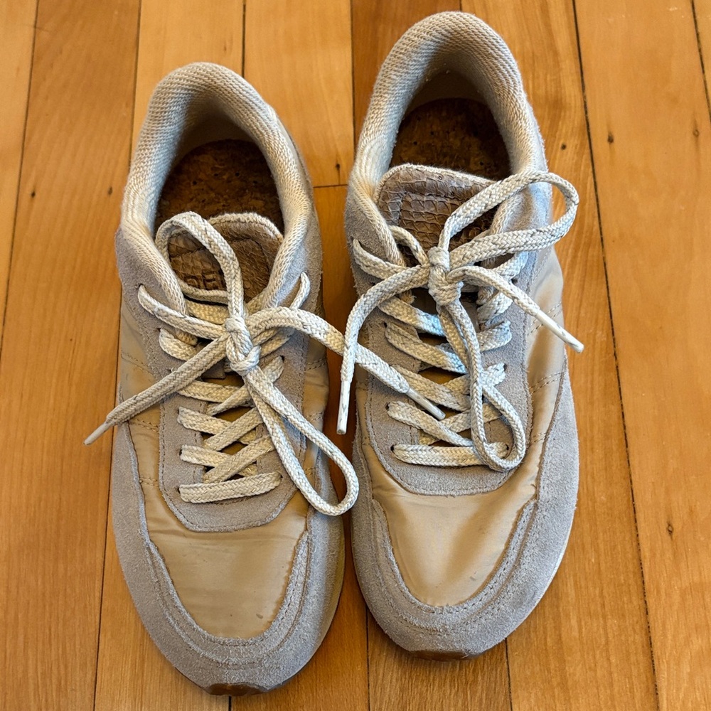 Woden cork Lace-Up Sneakers